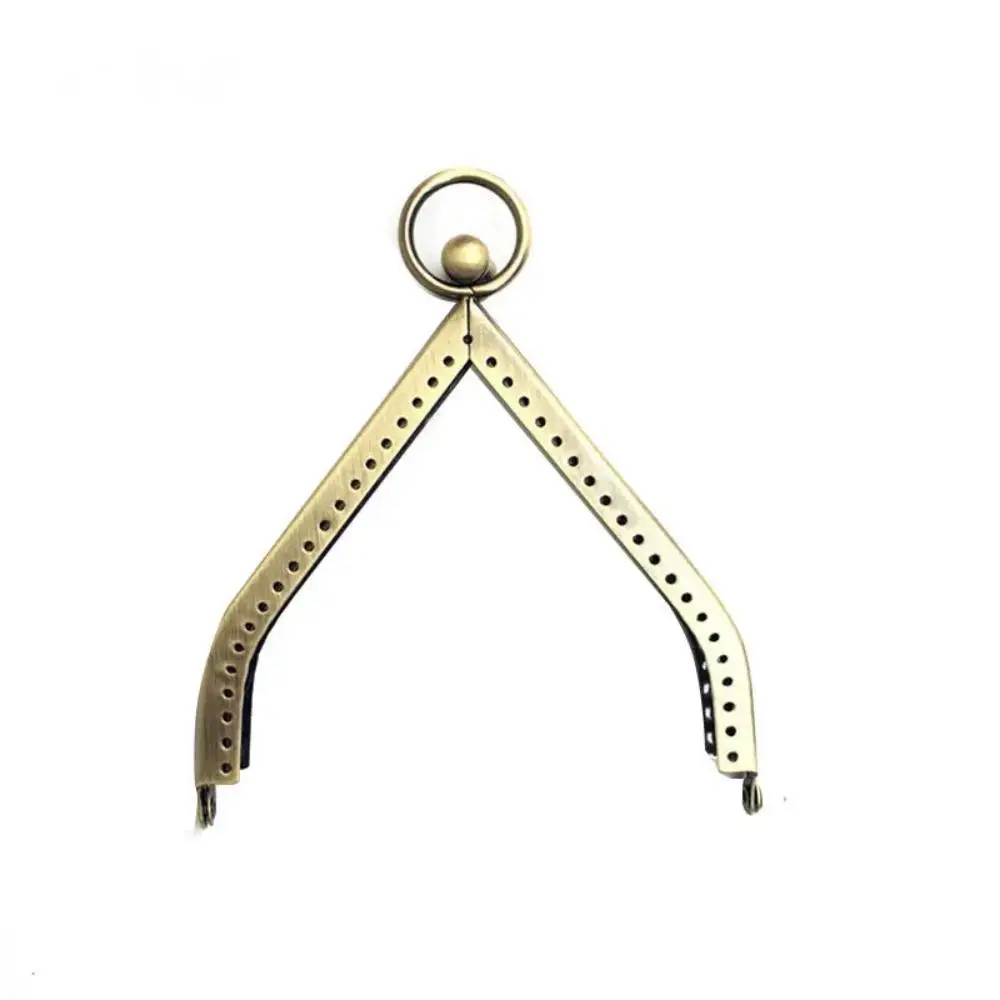 11cm Triangle Purse Frame Kiss Clasp DIY Metal Accessories For Bag Frame Vintage Coin Purse Metal