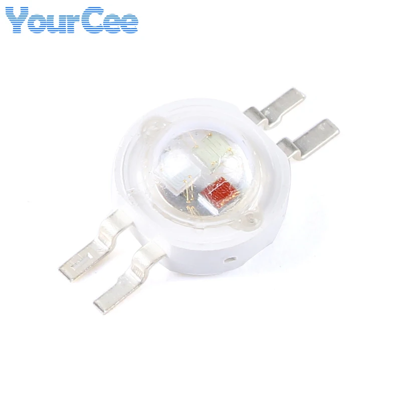 5 sztuk 1W 3W 5W Chip LED RGB żarówki diod SMD COB wysokiej mocy podświetl czerwony/zielony/niebieski pełny kolor oświetlenie do uprawy koraliki