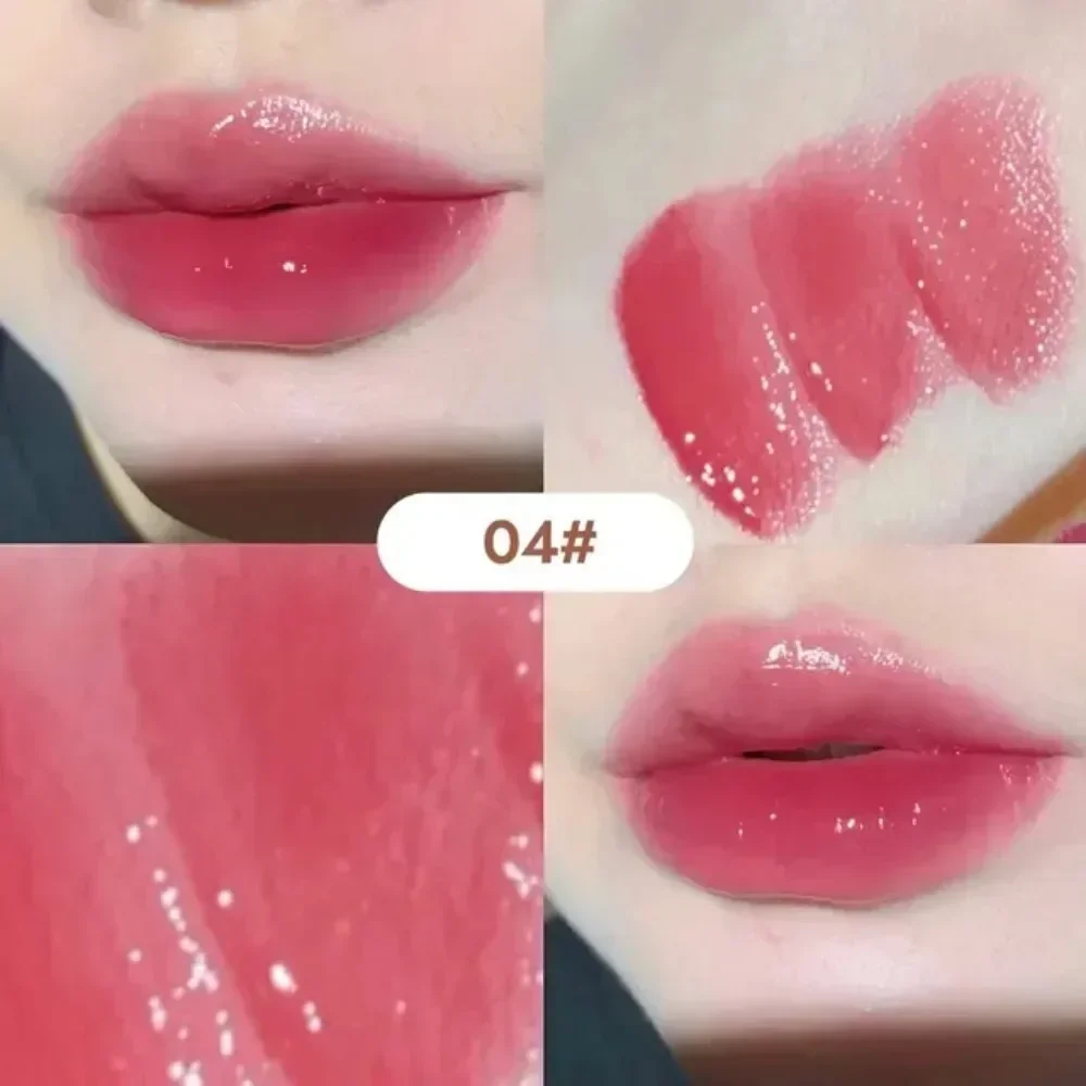 6 Kleuren Zijdeachtige Glanzende Lippenstift Gege Beer Pomp Lippen Vocht Water Bom Comfortabele Ultra Glans Non-Stick Cup Lippenbalsem Make-Up