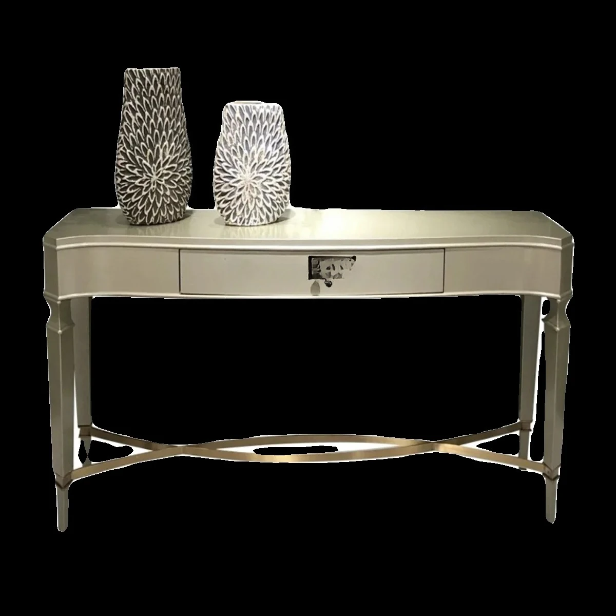 

American light luxury entrance table, simple solid wood paint entrance table, corridor living room end view table