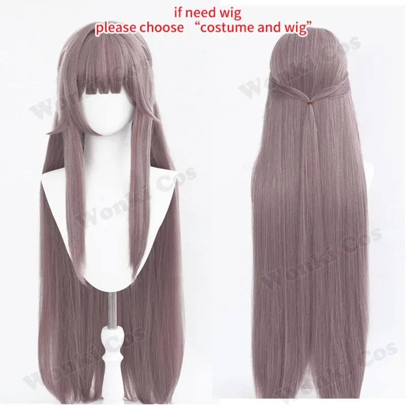 Dd12Star Rail disfraz para niña vestido Herta peluca juego disfraces de fiesta trajes de Cosplay