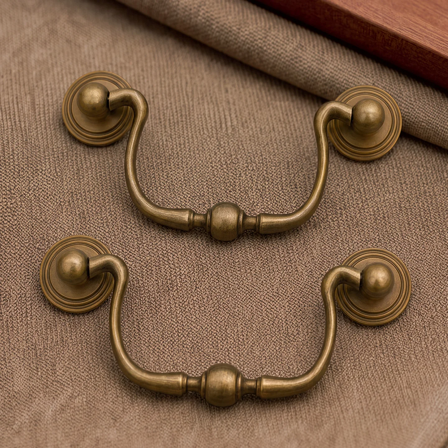 DOOROOM Solid Brass Handle Cupboard Door Pull-tab Design Pull Handle Cabinet Door Handles Wardrobe Drawers Dressing Table Kitche