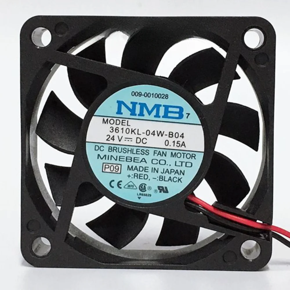 3610KL-04W-B04 voor NMB Server Fan NMB-MAT Axiale ventilator 6015 DC24V DC12V 0.15A Koelventilator NMB 6 cm 2 3 Draden