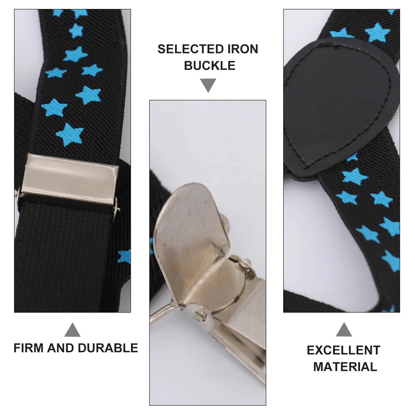 

2Pcs Children Suspenders Set Stylish Print Trouser Strap for Boys Girls Daily Wear Fancy Dress Adjustable Comfortable Fit Unisex