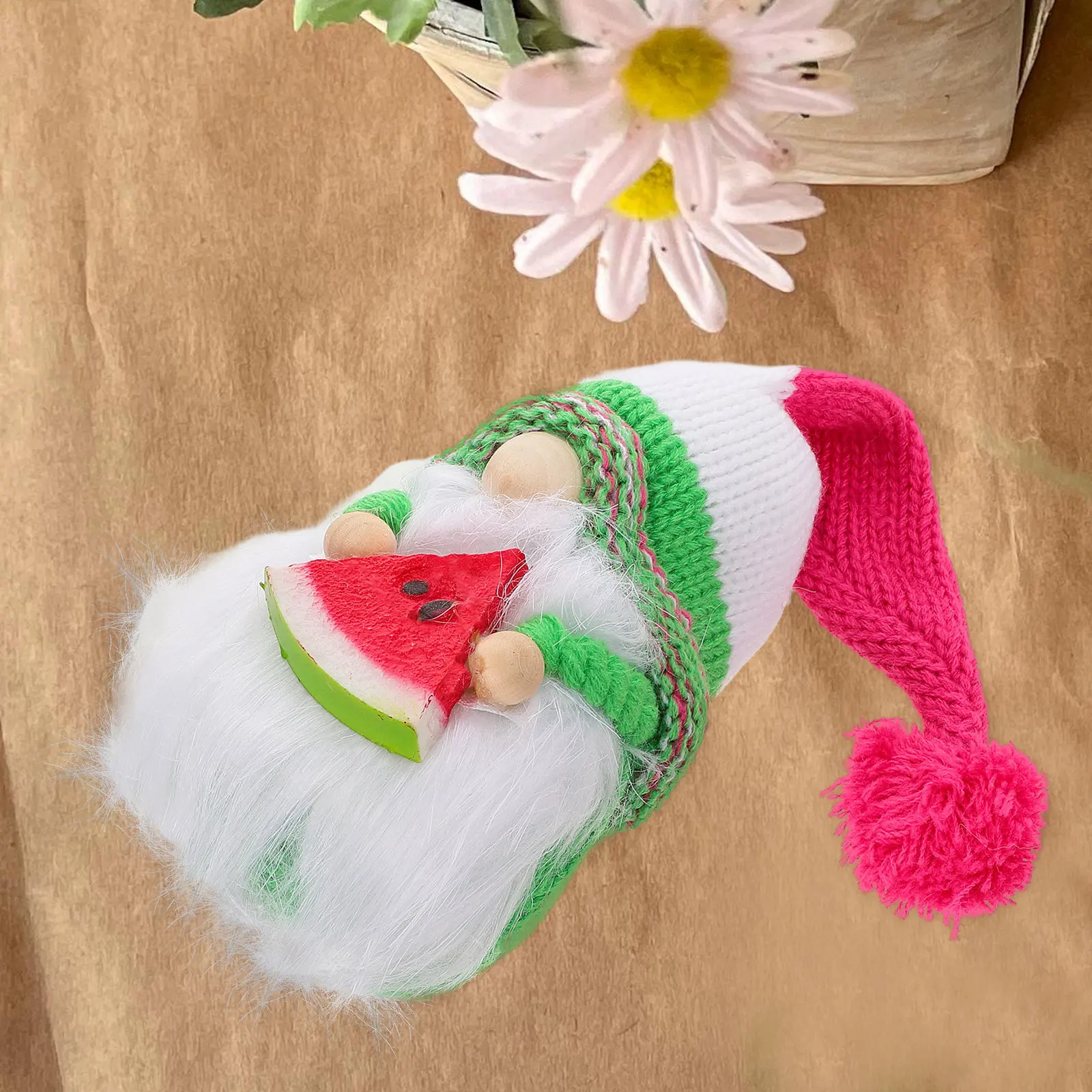 

Watermelon Gnome Cute Small Kawaii Decoration for Home Party Beach Holiday Ornaments Festival Gifts for Women