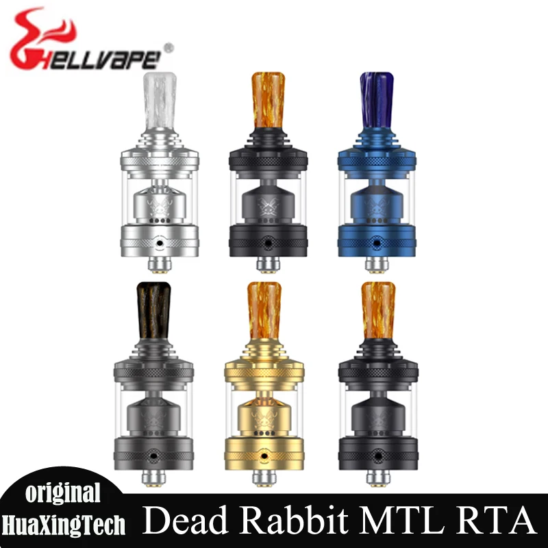 

Оригинальный резервуар Hellvape Dead Rabbit MTL RTA, 2 мл/4 мл, одна катушка 510, распылитель для электронных сигарет, четыре воздушного потока, вейп