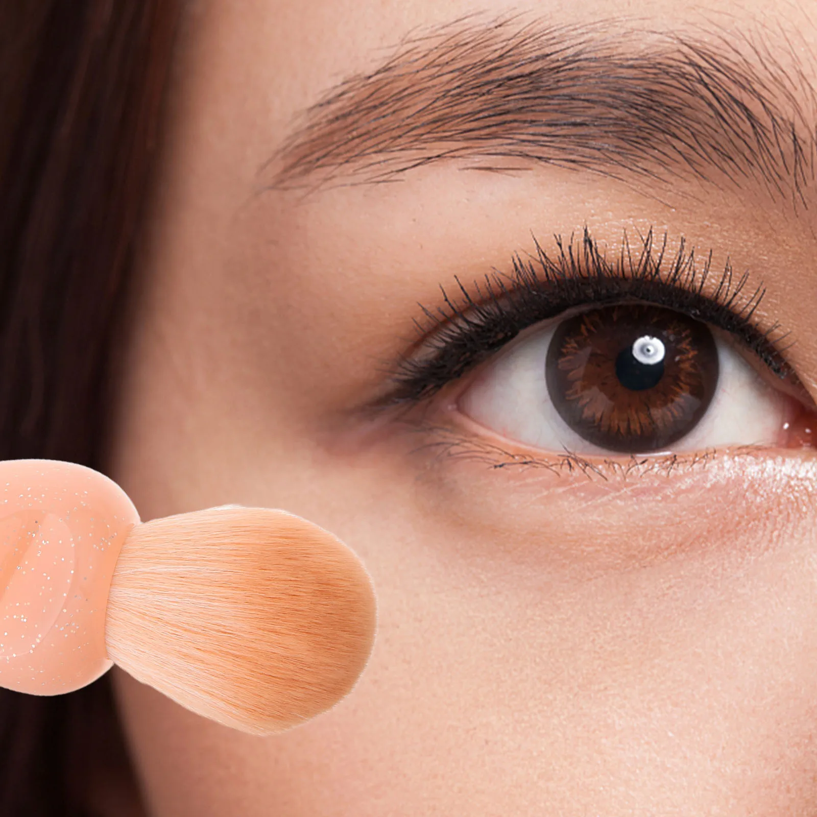

2pcs Dust Brush Blush Powder Cleaner Mini Makeup Brushes Travel Artificial Fiber Soft Nail Sturdy Material Comfortable Handle