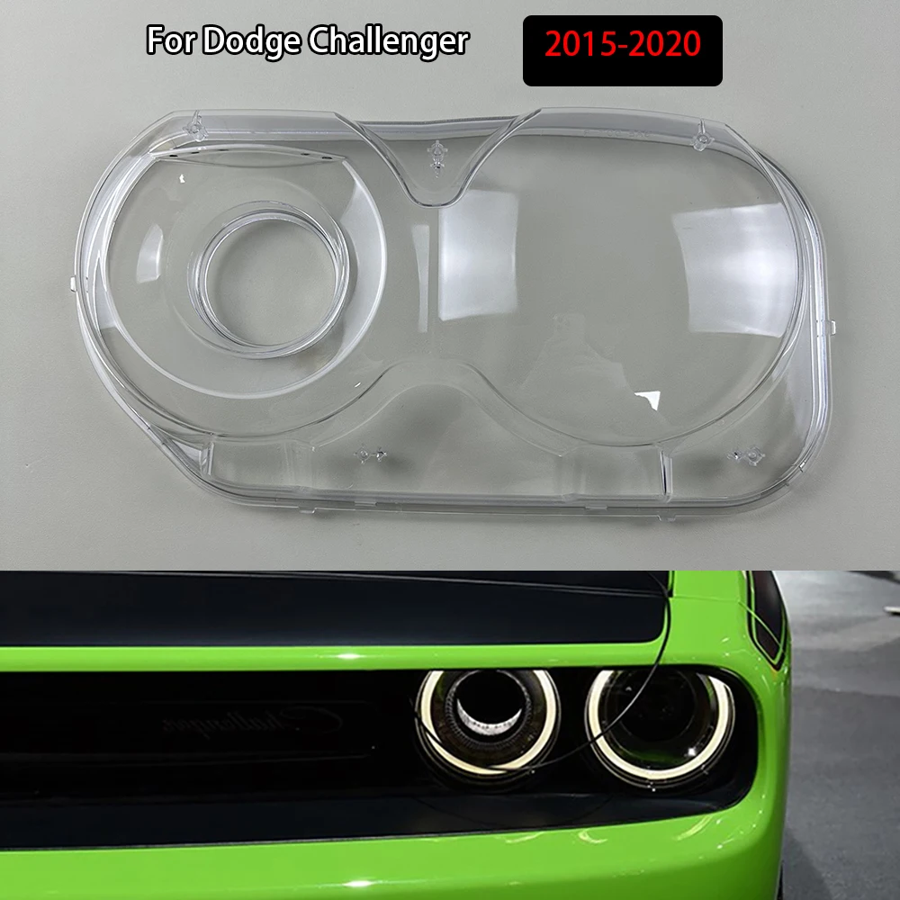 

Headlight Shade Transparent Lampshade Headlamp Cover Lamp Shell Headlights Lens For Dodge Challenger 2015-2020