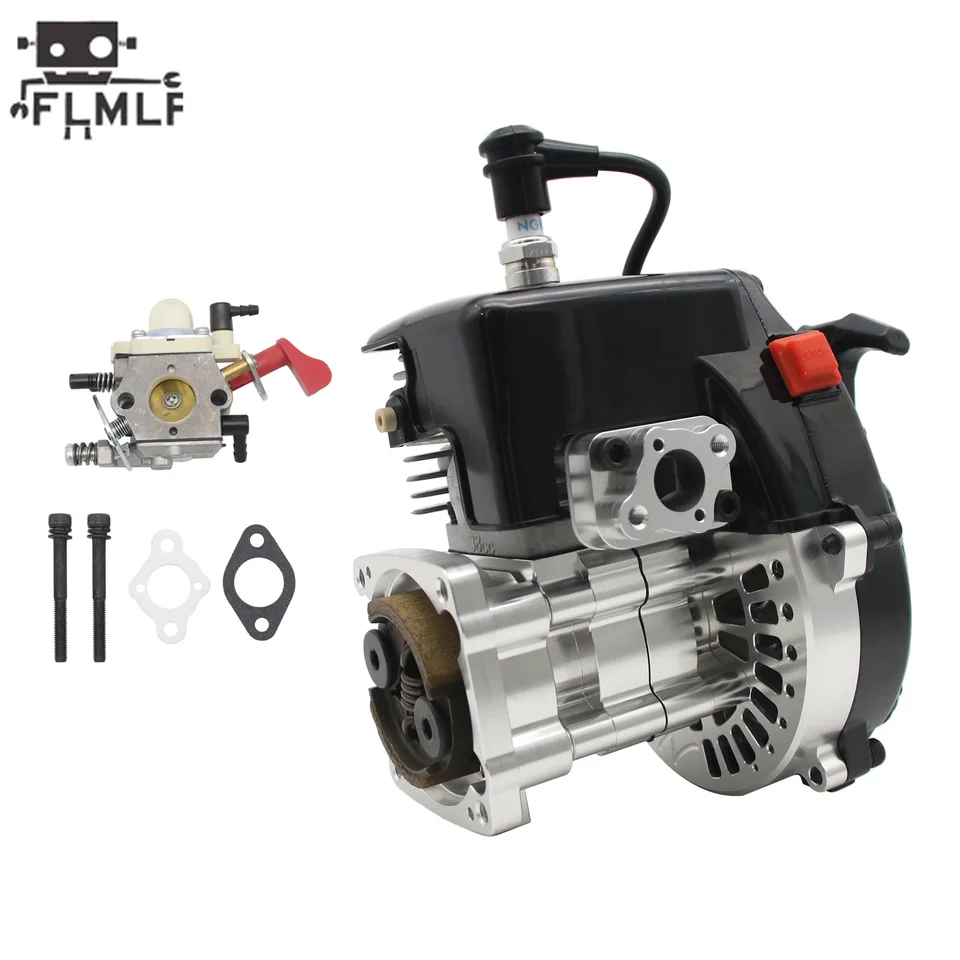 Rc Car 2-Stroke 4-Bolt 38CC Engine with WT-1191 Carburetor for 1/5