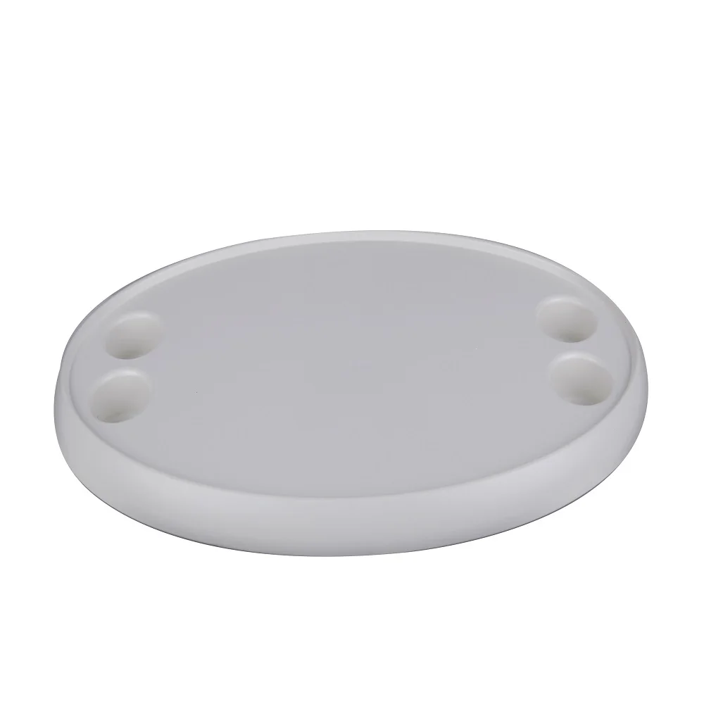 Boat Cockpit White ABS Plastic Oval Table Top 762x460mm 30x18.1 Inch Marine RV