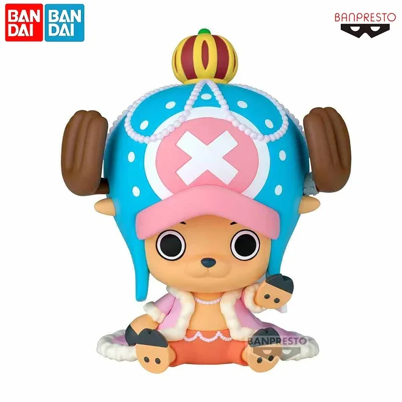 Bandai original banpresto uma peça sofimmates tony tony chopper coroa ver.figura-anime prêmio colecionável figura brinquedo do miúdo presente como