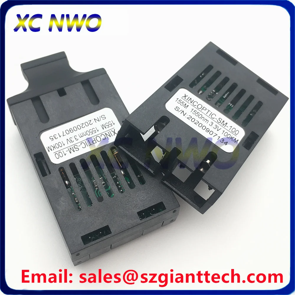 1x9 Transceiver  SC 155M 1550nm 3.3V 80km/100KM/120KM SM Dual Fiber 1000M Gigabit 1*9 Fiber Optical Transceiver Module