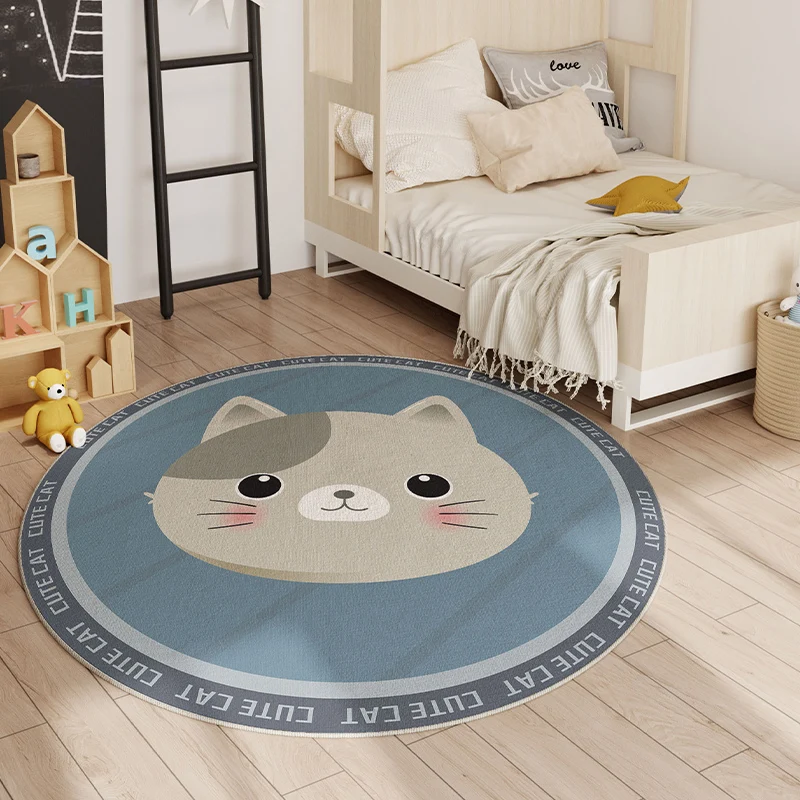 Cartoon Animal Soft Living Room Carpet Cute children's room decorative carpet bedroom balcony rocking chair non-slip carpet