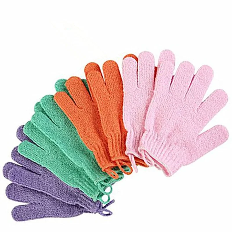 Five Fingers Bath Gloves Household Shower Towel Scrub Body Wash Children Home Supply Elastic Wipe Back Bathing Cleaning Gloves