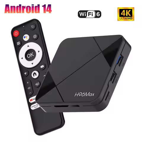 H96 Max RK3518 TV Box Android 14 TV Box 4K HD Smart TV Box 100M LAN Wifi6 BT5.0 Voice Assistant Media Player Set Top Box