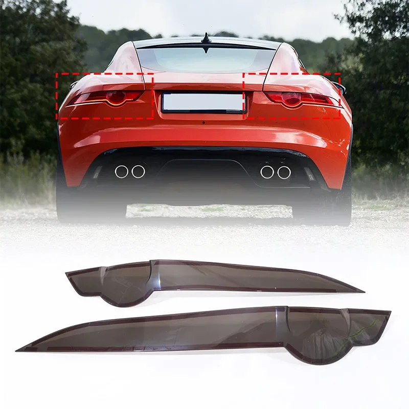 For Jaguar F-TYPE 2013-2024 ABS Blackened Car Rear Tail Light Turn Signal Cover Trim Sticker Car Accessories