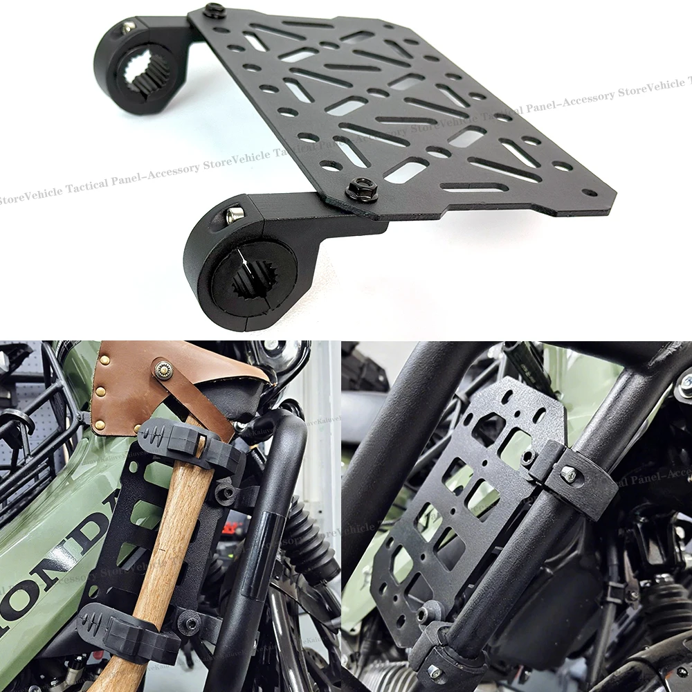 

Motorcycle Bumper Molle Panel For Trunk Storage Carbon Steel Waterproof Tactical Molle Organizer Modular Storag