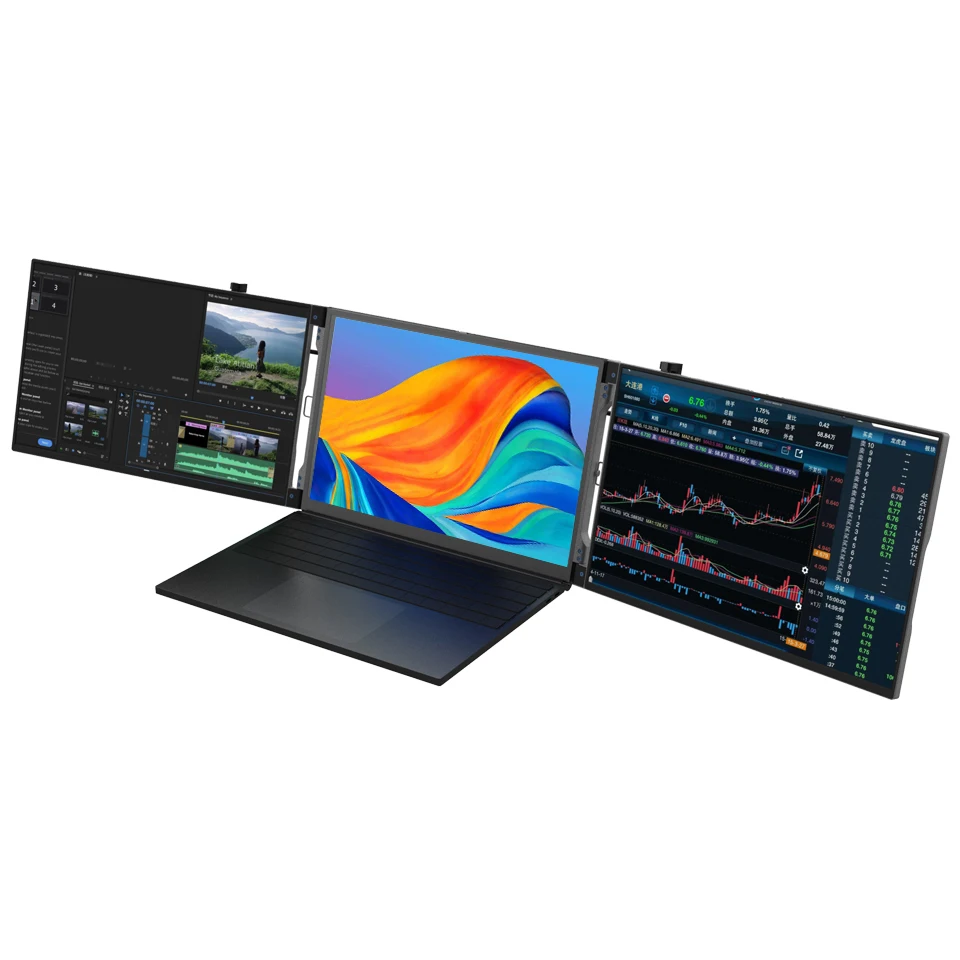 

Wholesale Portable Dual Triple Screen Laptop Extension Tri Screen