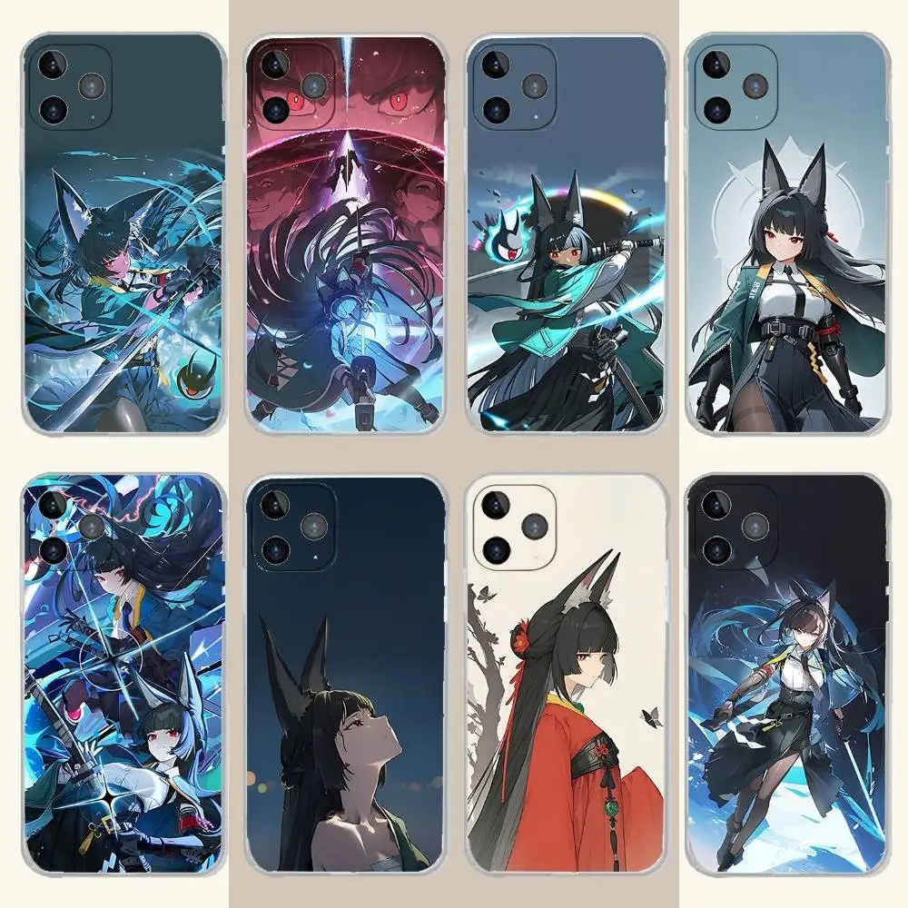 

H-Hoshimi Miyabi ZZZ Phone Case For iPhone 17,16,15,14,13,12,11 Pro,Max,Plus,X,XS,XR,SE4,E Mini Transparent Soft Cover