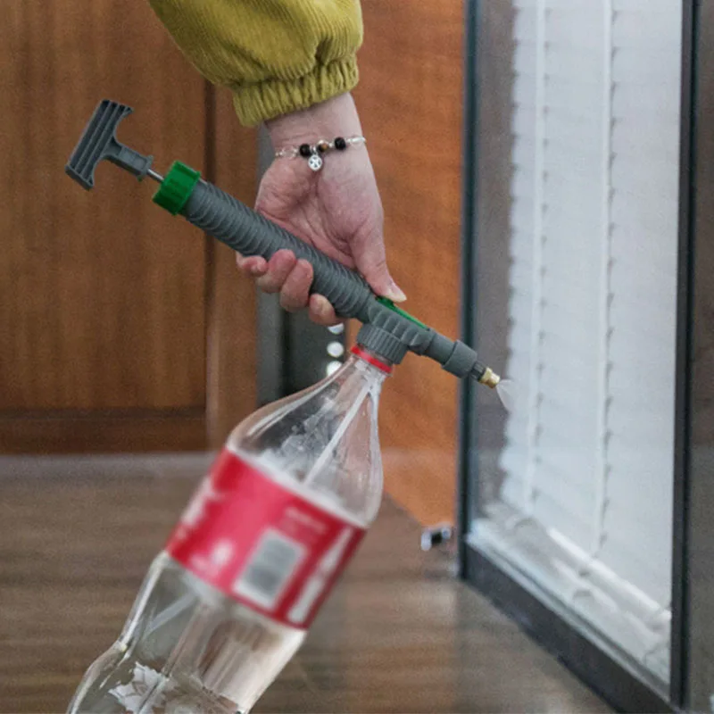 

Регулируемый распылитель для полива сада, небольшой распылитель высокого давления с ручным давлением, сельскохозяйственный опрыскиватель для бутылок с напитками