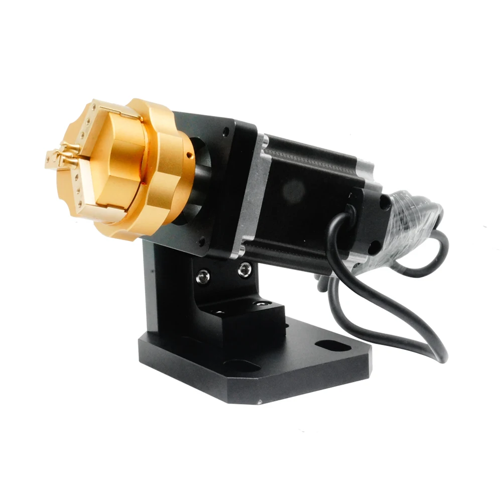 

Professional Ring Jewelry Rotary Axis With Copper Clamp Jig For Fiber Laser Carving Marking Engraving Machine