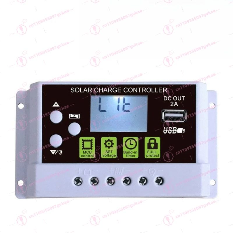 30A12/24v Intelligent Lithium Battery Charging Controller Led Solar Controller