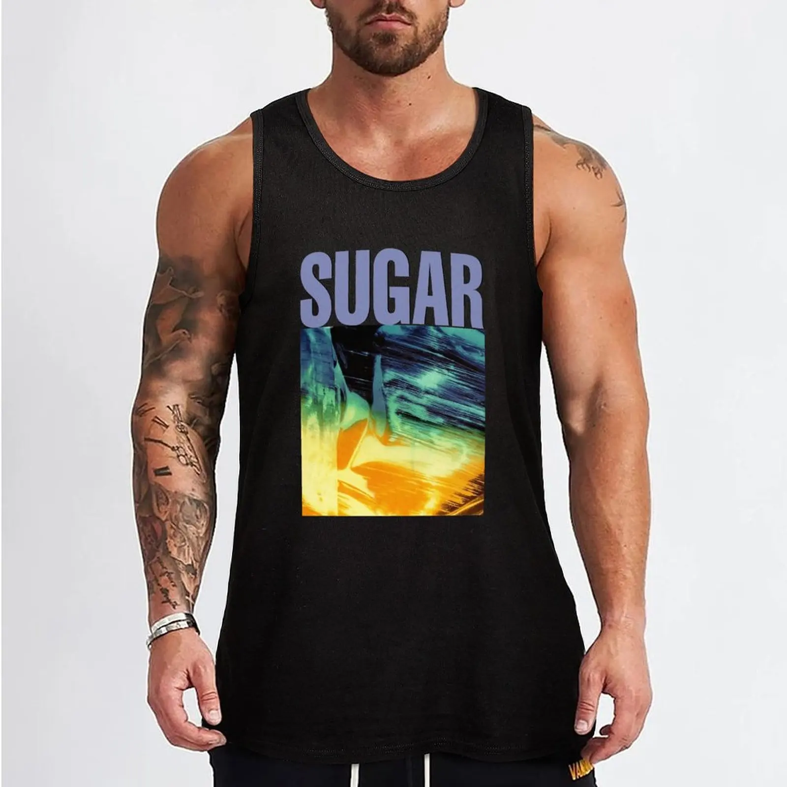 Sugar Copper Blue For Fans Tank Top Men's t-shirts Bodybuilding clothing man man sexy?costume Vests