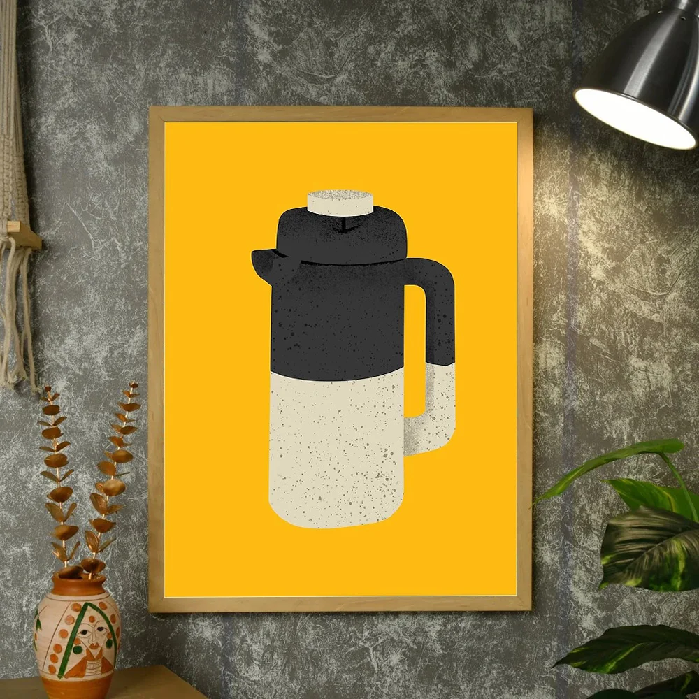 قماش جدار الفن مجردة هندسية الحديثة الحد الأدنى ديكور المنزل غرفة المعيشة المطبخ مكتب عمل فني #4