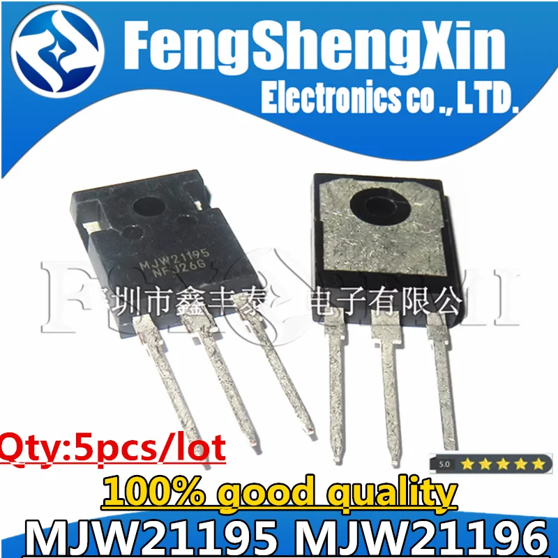 

5pcs MJW21195 MJW21196 TO247 MJW21195G MJW21196G Chips