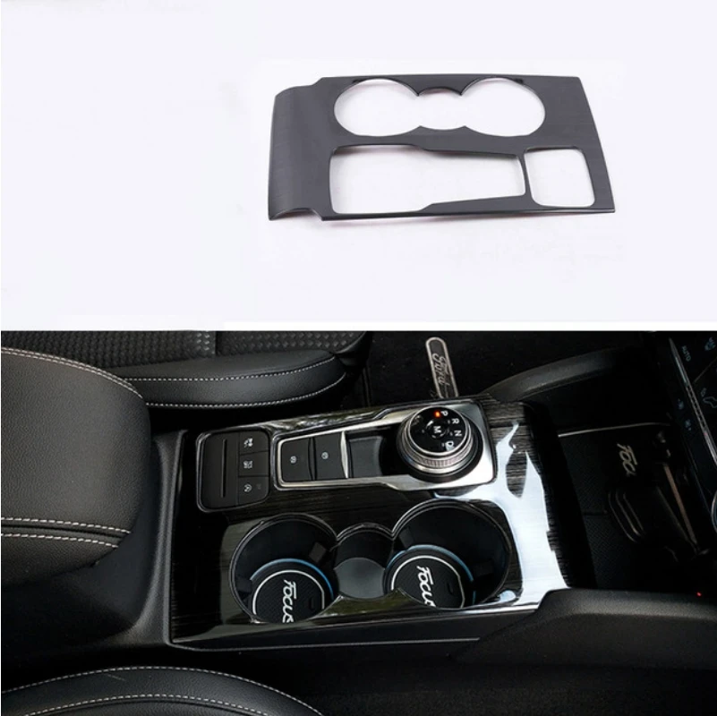 

LHD Central Control Stickers Decoration Car Interior Details Cup Holder Cover For Ford Focus MK4 2019 - 2022 Accessories