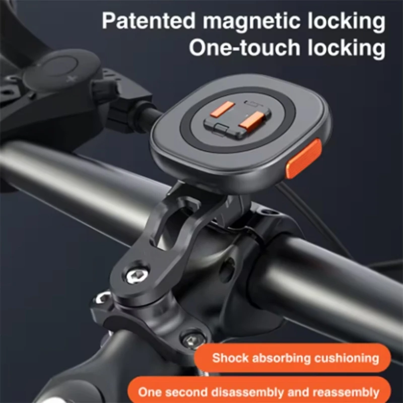 

Magnetic Motorcycle Phone Mount Aluminu Construction 360 Degree Rotation Horizontal Vertical Screen Adjustment for best sale