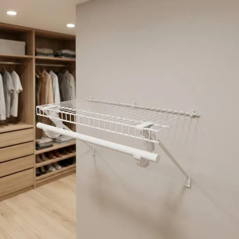 Traditional Heavy Duty Waterproof Wall Mounted Metal Rack Hangers for Bathroom Home Business Hotel Boutique Storage Organizer
