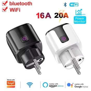 Smart Plug Smart Socket EU 20A WiFi Voice Control Yandex Alice Alexa Google Home Work With