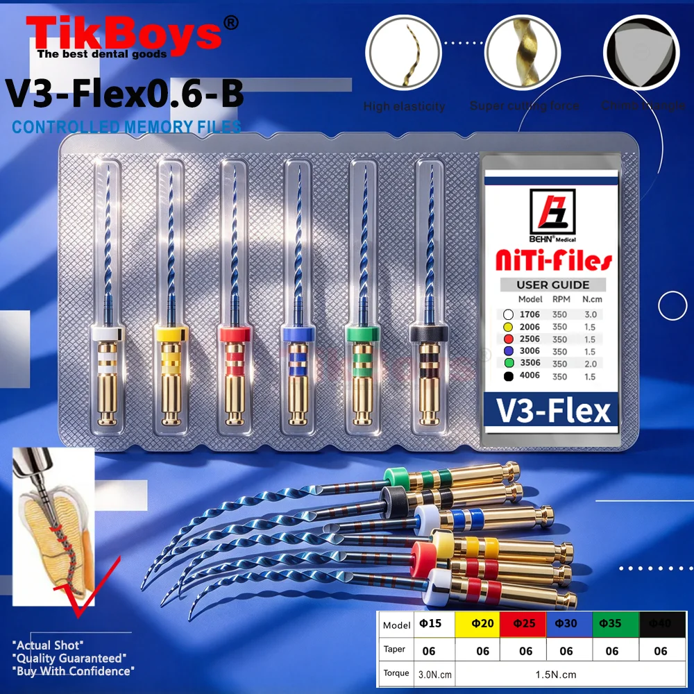 Dental Rotary Super Files Blue Large 04/06Taper Sizes 45# 50# #60 70#Files Rotary Niti Heat Activation Endodontic Use Root Canal