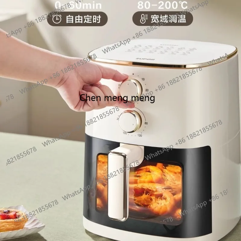 مقلاة هوائية منزلية 6 لتر بصرية 2023 فرن متكامل بسعة كبيرة KJ60D808