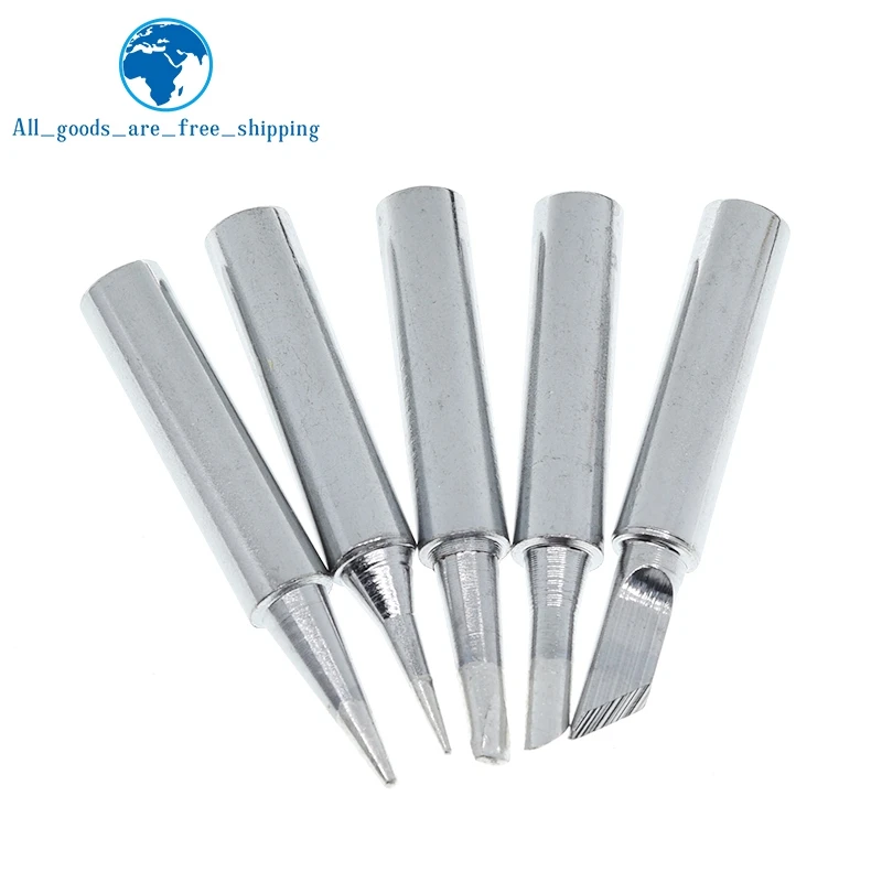 

5Pcs I+B+K+2.4D+3C Soldering Iron Pure 900M Soldering Iron Head Set Inside Hot Bare Copper Electric Soldering Iron Tip