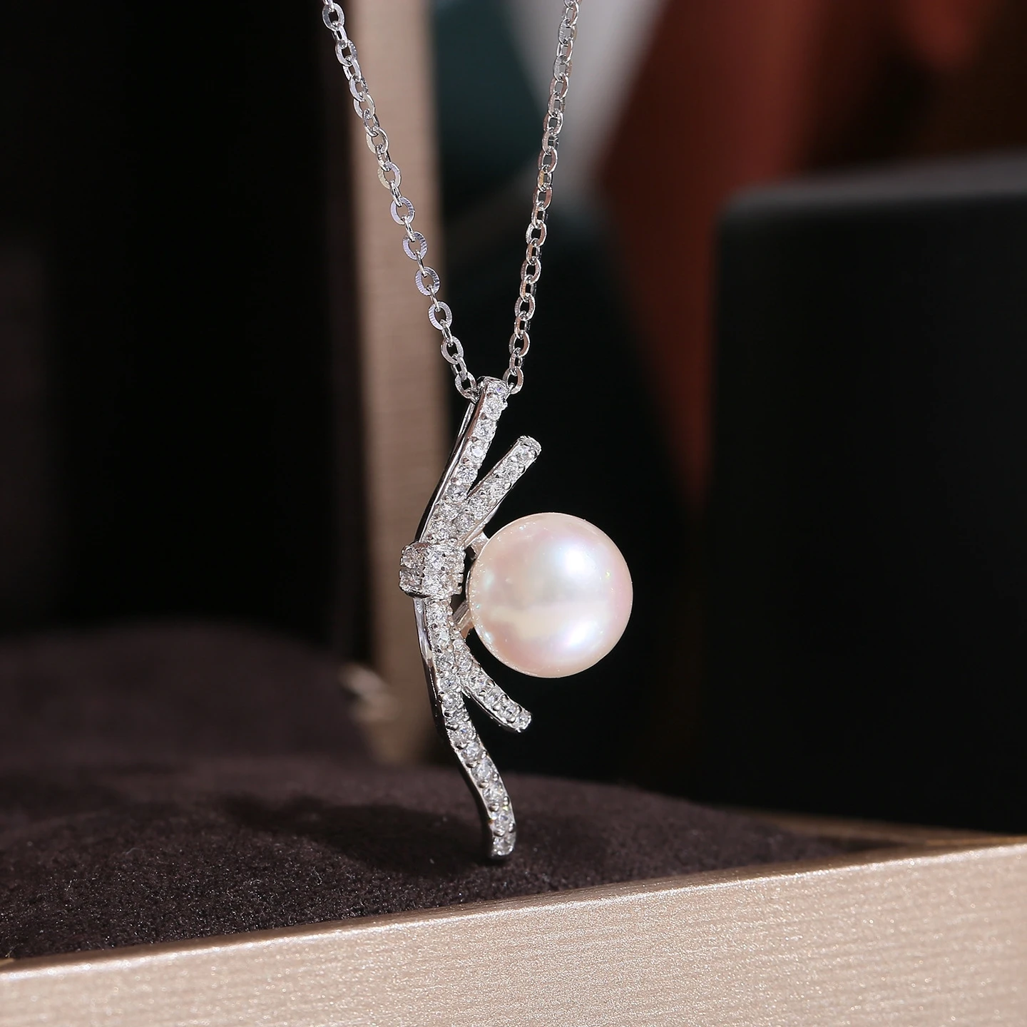 

Wholesale S925 Sterling Silver Pendant Mounts Base Findings Settings Mountings Jewelry Fittings for 7-9mm Pearls 3pcs/lot