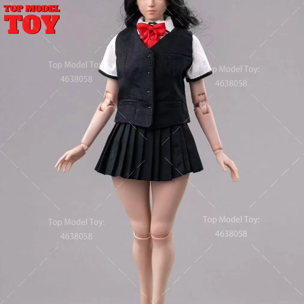 مركز اللعب 1/6 مقياس CTC-011 مدرسة JK موحدة الإناث دعوى سترة قميص تنورة مجموعة نموذج صالح 12 ''الجندي عمل الشكل دمى الجسم