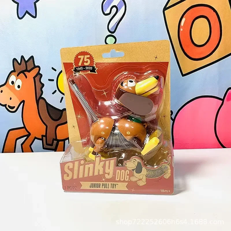 15cm Disney Toy Story 4 75th Anniversary Slinky Dog Toy Action Figures Toys Animal Anime Figure Dolls Kids Brithday Gift