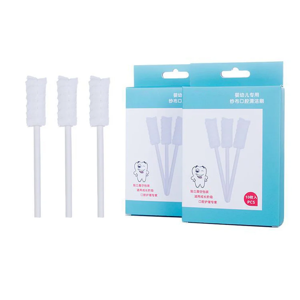 

30Pcs Tongue Cleaner Baby Oral Care Gauze Brush Mouth Cleaning Tool for Infants Toddlers Kids Fresh Breath Tongue Scraper Teeth