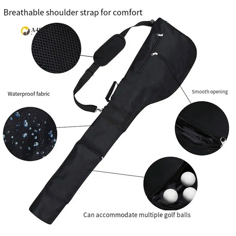

A48F-Small Golf Bags, Golf Bag, Sun Day Golf Carry Bag Foldable For Driving Range, Practice Clubs
