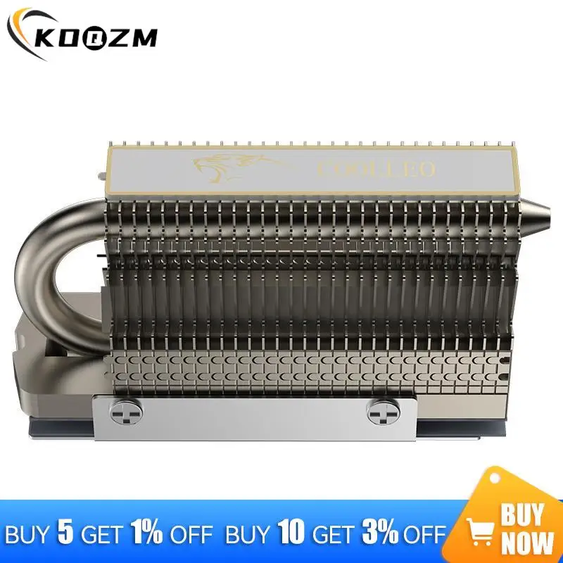 1PCS SSD Cooler HR-09 2280 M.2 Solid State Drive AGHP Heat Pipe Radiator SSD Cooler Fully Electroplated