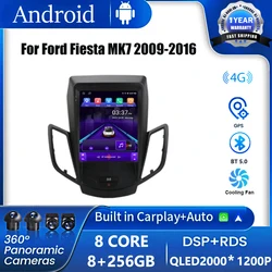 9,7-calowy Android OS Car Stereo Radio Multimedialny odtwarzacz wideo Dla Ford Fiesta MK7 2009-2016 4G+WIFI GPS Carplay Head Unit