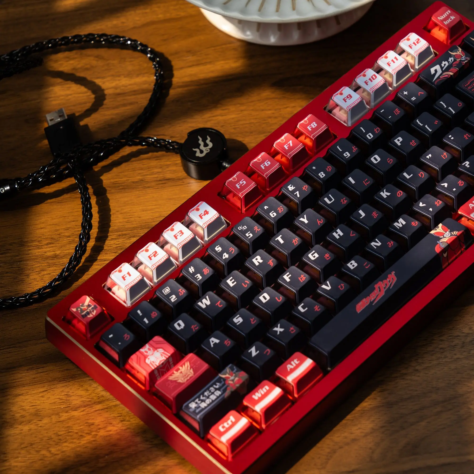 130 Keys Kamen Rider Kuuga Keycaps Anime DIY High Value Boys Gift Peripheral 2D PBT Dye-Sub Chreey Mechanical Keyboard Keycaps