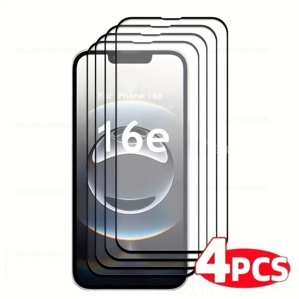 

4pcs Premium Tempered Glass for IPhone 15 Promax 16E 17 Promax 14 Plus Screen Protector 13 Promax XR X 11 12Mini Easy To Install