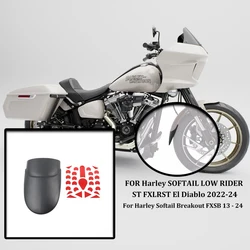 Motorcycle Lengthen Front Fender Rear Fender Mudguard Splash Guard FOR Harley SOFTAIL LOW RIDER ST FXLRST El Diablo 2022-24