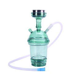 R&R LED Hookah Cup Portable Acrylic Shisha Narguile Complete Kit for Car Handheld Smoking Grass Herb Pipe Kettle Accessories