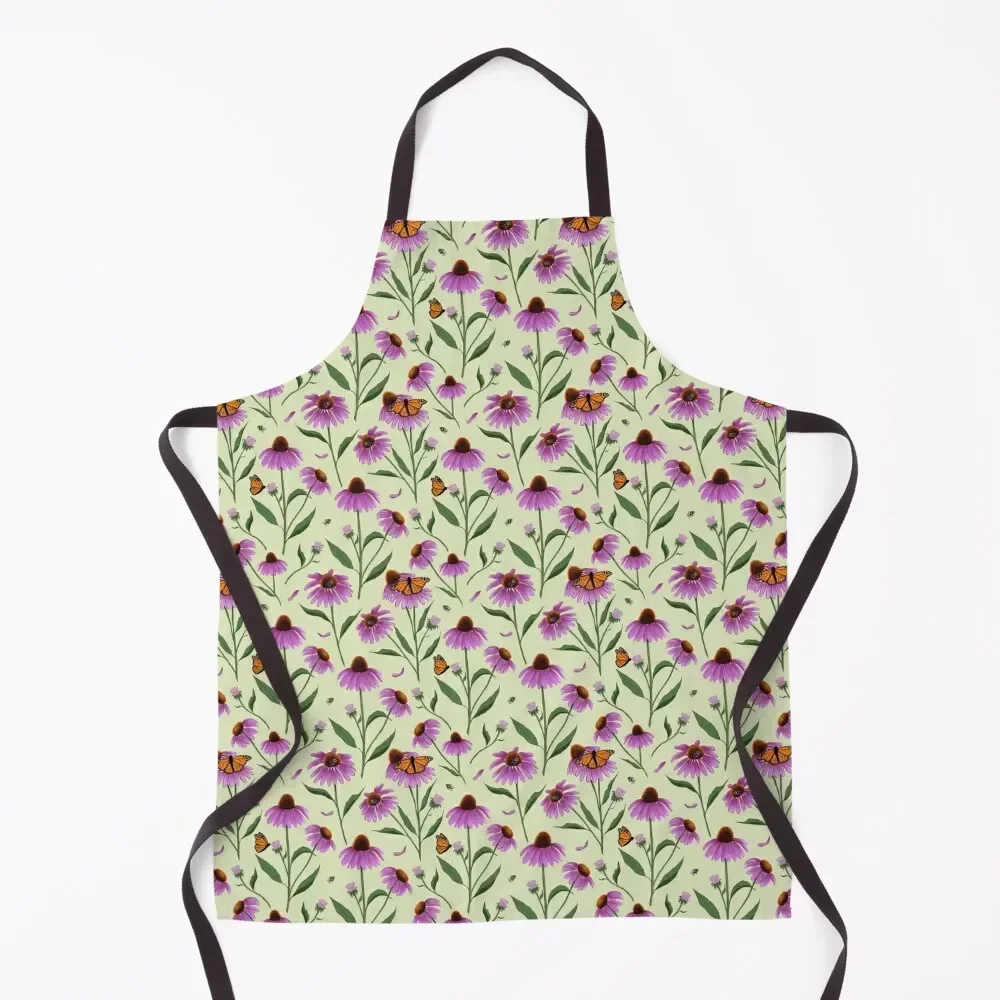 

Cone flower Apron Cute Kitchen Accessories painting Cooking Clothes cleanings Apron
