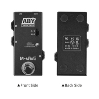 M-VAVE ABY Line Selector AB Switch Mini Guitar Effect Pedal True Bypass Guitar Bass Pedal AB Box - ABY Channel Switch Accessorie