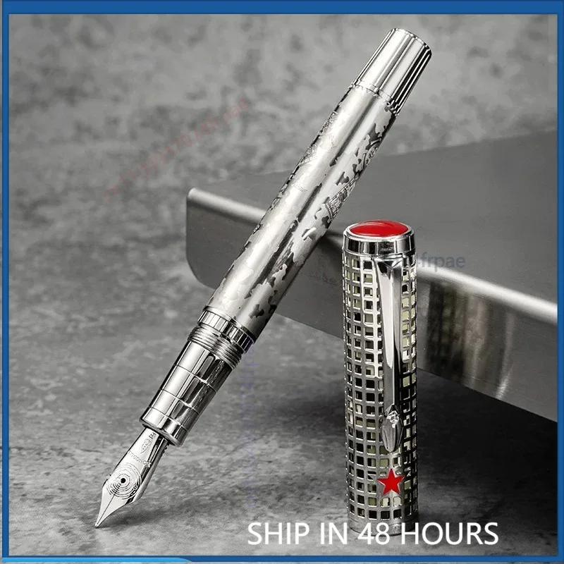 For Hongdian CA351 Aerospace Co-branded Limited Fountain Pen For Men Adult Calligraphy Practice Business Gift Writing Stationery